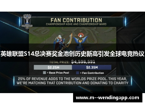 英雄联盟S14总决赛奖金池创历史新高引发全球电竞热议